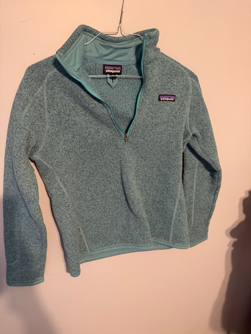 Patagonia Women's Teal Quarter-Zip Fleece Pullover